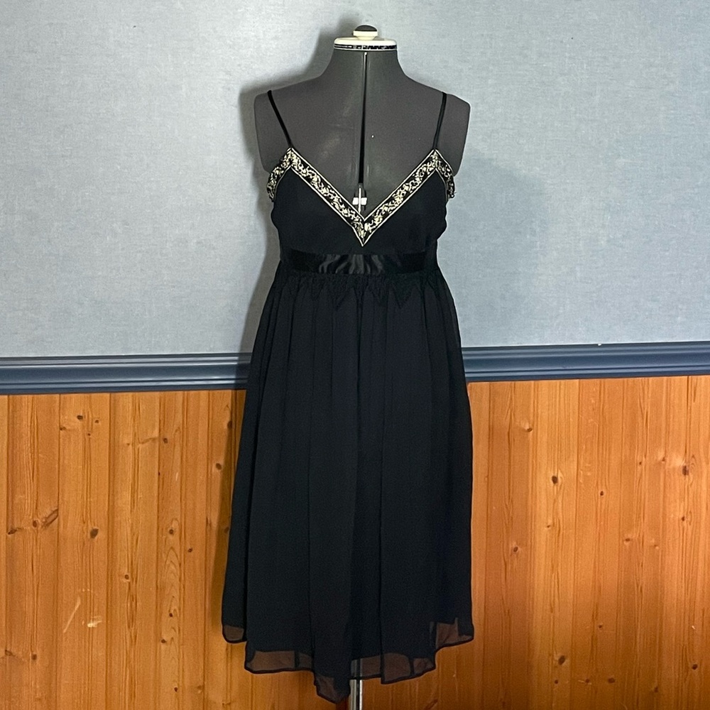 Banana Republic empire waist silk dress